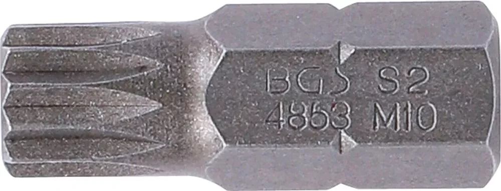 Grąžtas Bgs Technic Antgalis | ilgis 30 mm | 10 mm (3/8") storis | Spline (XZN) | M10 (4853)