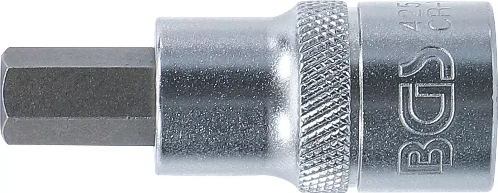 Bgs Technic Antgalis įpresuotas į galvutę | 12,5 mm (1/2") | hex šešiakampis 10 mm (4255)