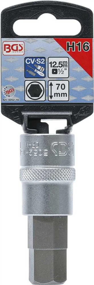 BGS Suktuvas - galvutė - 16 mm Antgalis - 1/2 colio Tvirtinimas