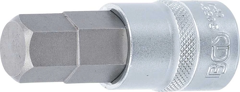 Bgs Technic Antgalis įpresuotas į galvutę | 12,5 mm (1/2") | hex šešiakampis 18 mm (5052-18)
