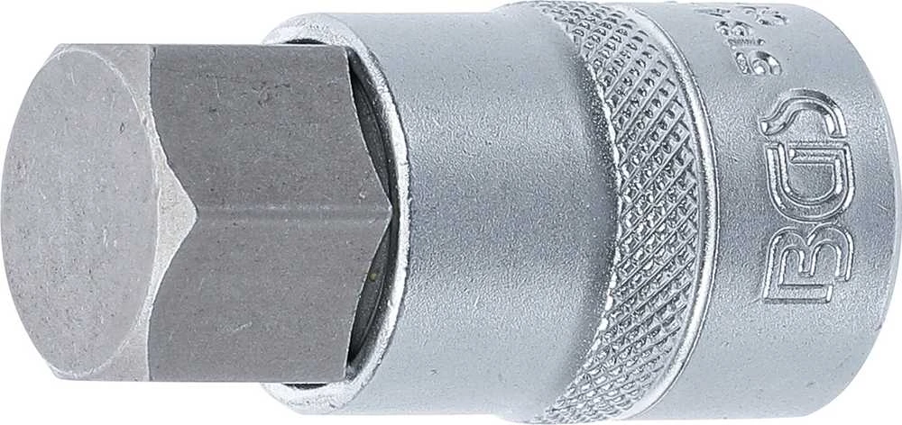 Bgs Technic Antgalis įpresuotas į galvutę | 12,5 mm (1/2") | hex šešiakampis 22 mm (5184-H22)