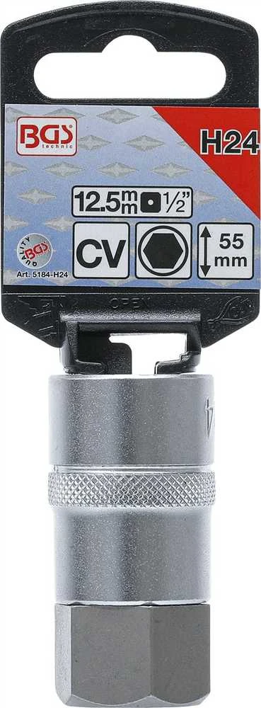 BGS Atsuktuvo antgalis lizde – 24 mm Antgalis – 1/2" tvirtinimas