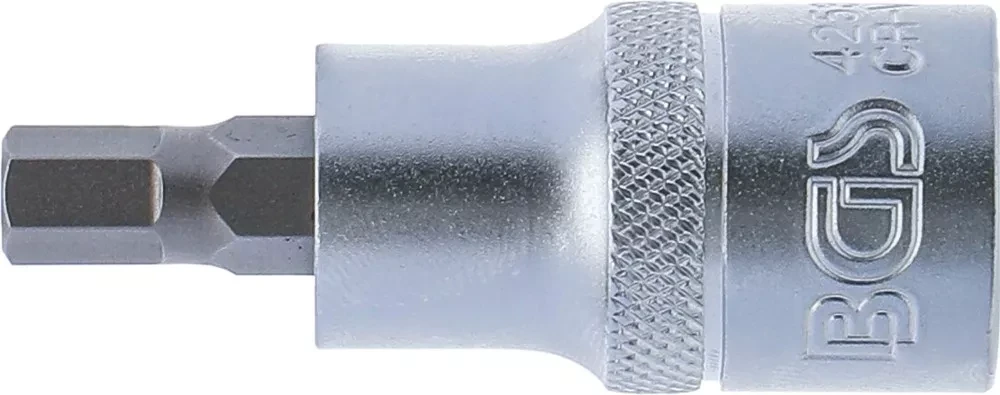 Bgs Technic Antgalis įpresuotas į galvutę | 12,5 mm (1/2") | hex šešiakampis 7 mm (4253)