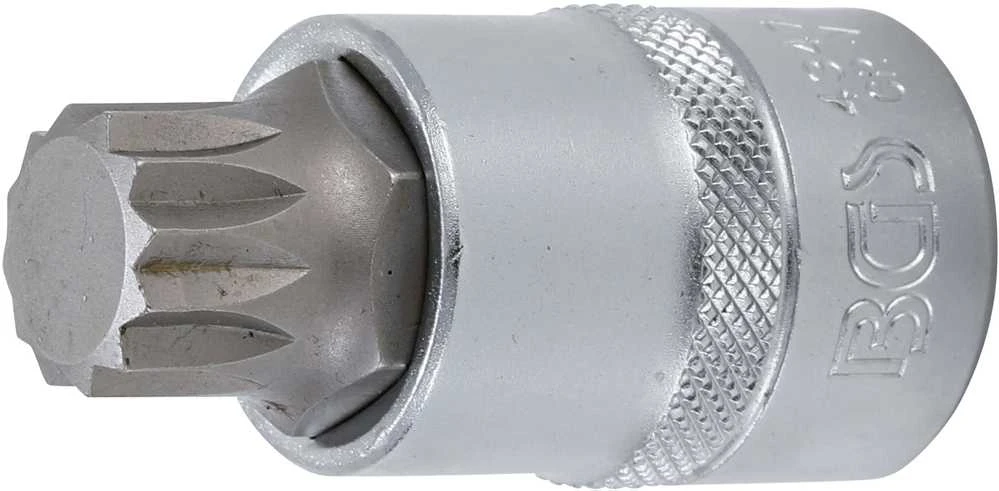 Bgs Technic Antgalis įpresuotas į galvutę | 12,5 mm (1/2") | Spline (XZN) M18 (4347)