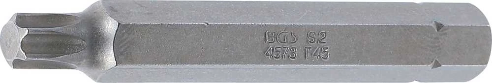 Grąžtas BGS Atsuktuvo antgalis - T45 antgalis, Torx, - 3/8" tvirtinimas - 75 mm ilgis