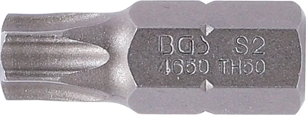 Grąžtas BGS Atsuktuvo antgalis - T50 antgalis, Torx, su anga - 3/8" tvirtinimas - 30 mm ilgis