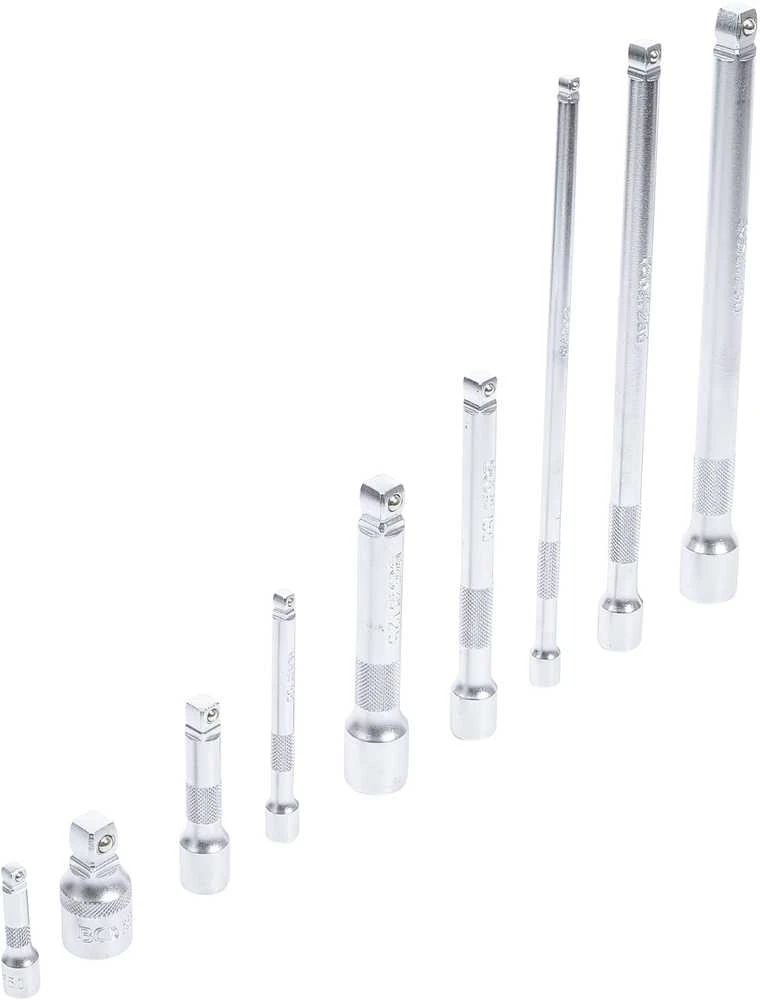 Grąžtas Bgs Technic Šarnyrinių ilgintuvų rinkinys | 6.3 mm (1/4") / 10 mm (3/8") / 12,5 mm (1/2") | 9 vnt. (2253)