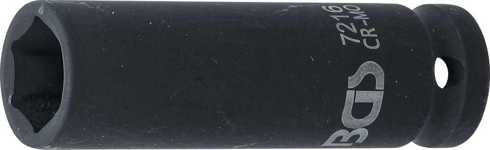 Bgs Technic Galvutė smūginė šešiakampė ilga | 12,5 mm (1/2") | 16 mm (7216)