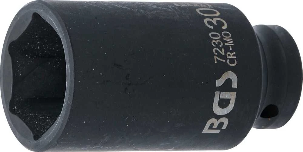Bgs Technic Galvutė smūginė šešiakampė ilga | 12,5 mm (1/2") | 30 mm (7230)