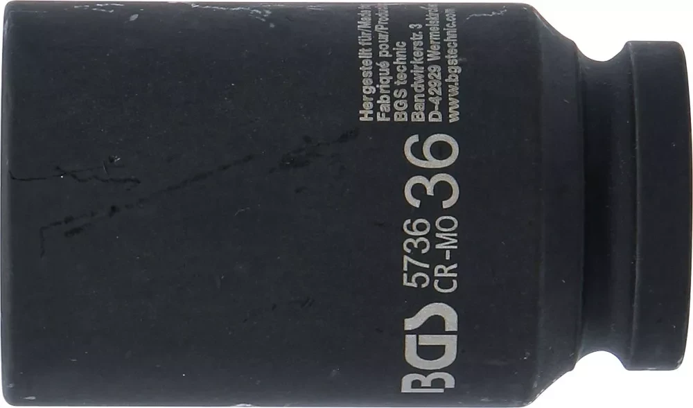 Bgs Technic Smūginė galvutė ilga | 20 mm (3/4") | 36 mm (5736)