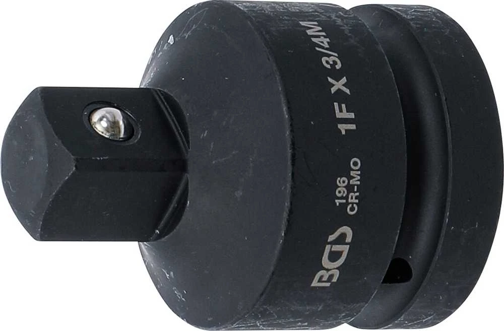 Grąžtas Bgs Technic Smūginis adapteris | vidinis kvadratas 25 mm (1") - išorinis kvadratas 20 mm (3/4") (196)