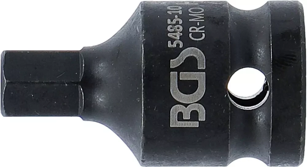 Grąžtas BGS Smūginis antgalis gilzėje – 10 mm Antgalis – 1/2 col. Tvirtinimas – 42 mm Ilgis