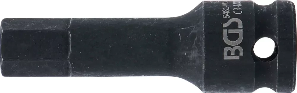 Grąžtas BGS Smūginis lizdo antgalis - 14 mm Antgalis - 1/2 Tvirtinimas - 75 mm Ilgis