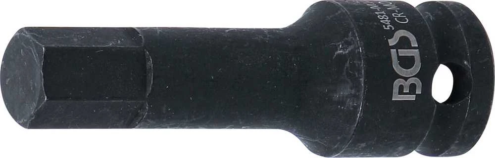 Grąžtas BGS Smūginis lizdo antgalis - 14 mm Antgalis - 1/2 Tvirtinimas - 75 mm Ilgis