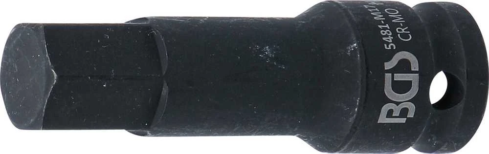 Grąžtas Bgs Technic Antgalis smūginis | 12,5 mm (1/2") | hex šešiakampis 17 mm (5481-M17)
