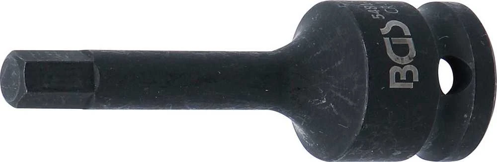 Grąžtas BGS Smūginis antgalis suktukas - 8 mm Antgalis - 1/2 Tvirtinimas - 75 mm Ilgis