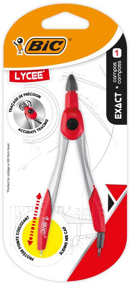 Skriestuvas BIC EXACT 9357121, įvairių spalvų