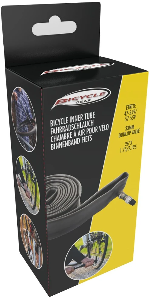 Kamera dviračio padangai 26''x1,75/1.95 BICYCLE GEAR 871125247725