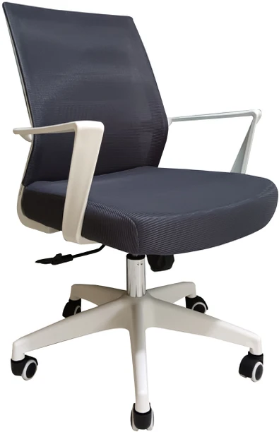 Domoletti DR-OC-0414 pilka kėdė su baltais porankiais
