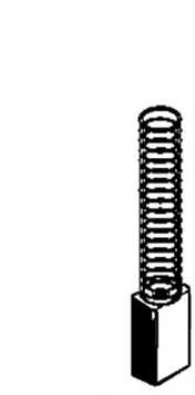 Haushalt Angliniai šepetėliai 30-06-925-H, 5 x 8 x 13,8 mm, 2 vnt