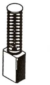 Haushalt Angliniai šepetėliai 30-99-006-H, 4,7 x 8 x 13 mm, 2 vnt