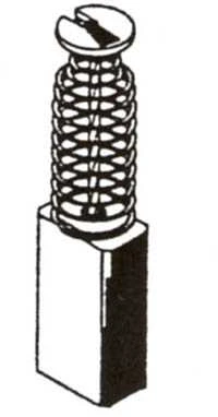 Haushalt Angliniai šepetėliai 30-06-020-A, 5 x 8 x 16 mm, 2 vnt