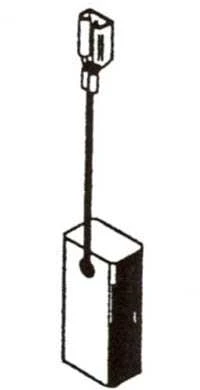 Haushalt Angliniai šepetėliai 30-06-023-H, 5 x 8 x 17 mm, 2 vnt