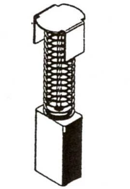Haushalt Angliniai šepetėliai 30-04-095-H, 6 x 11 x 17,5 mm, 2 vnt