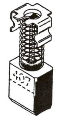 Haushalt Angliniai šepetėliai 30-00-407-H, 6 x 9 x 13 mm, 2 vnt