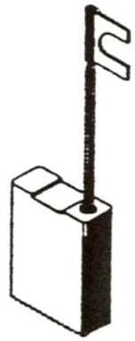 Haushalt Angliniai šepetėliai 30-06-011-H, 6,3 x 10 x 17 mm, 2 vnt