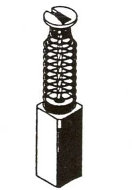 Haushalt Angliniai šepetėliai 30-06-021-H, 6,3 x 6,3 x 17 mm, 2 vnt