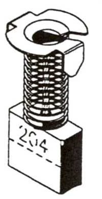 Haushalt Angliniai šepetėliai 30-00-204-A, 7 x 18 x 18 mm, 2 vnt