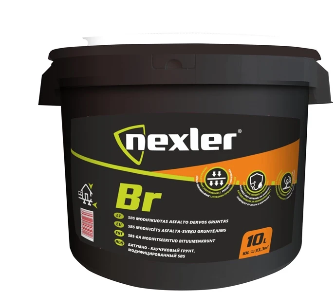 Bitumo-kaučiuko gruntas 10 l „Nexler BR“