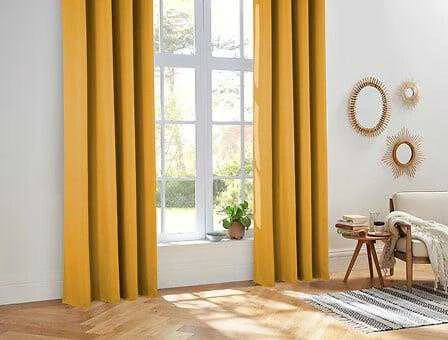 Blackout aizkari Atmosphera ISA THERMO 172412R, sinepju, 140 cm x 260 cm