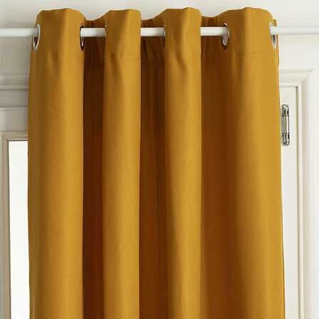 Blackout aizkari Atmosphera ISA THERMO 172412R, sinepju, 140 cm x 260 cm