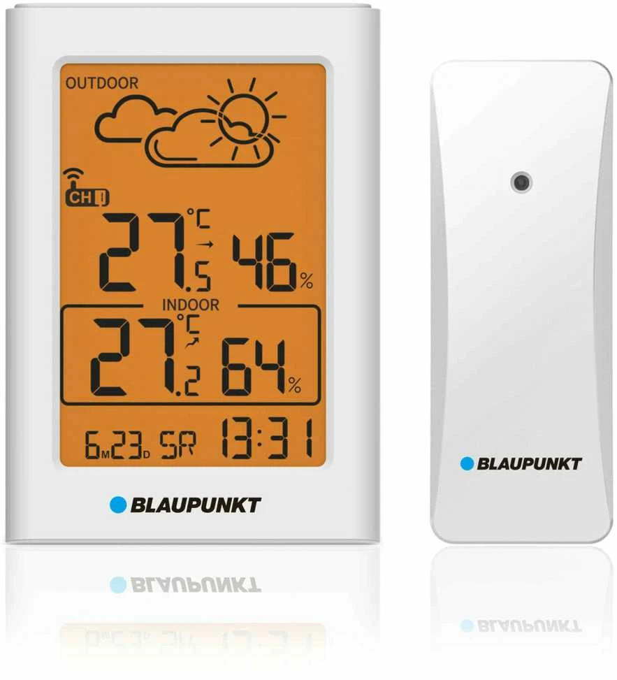Meteorologinė Stotelė - Blaupunkt WS15WH su lauko jutikliu baltas