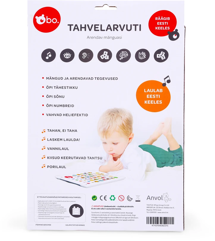 bo. Educational Planšetė, in Estonian language