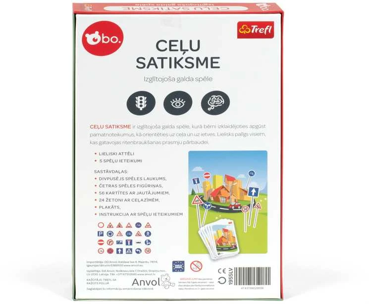 BO Izglītojoša galda spēlē "Ceļu satiksme" (Latviešu val.)