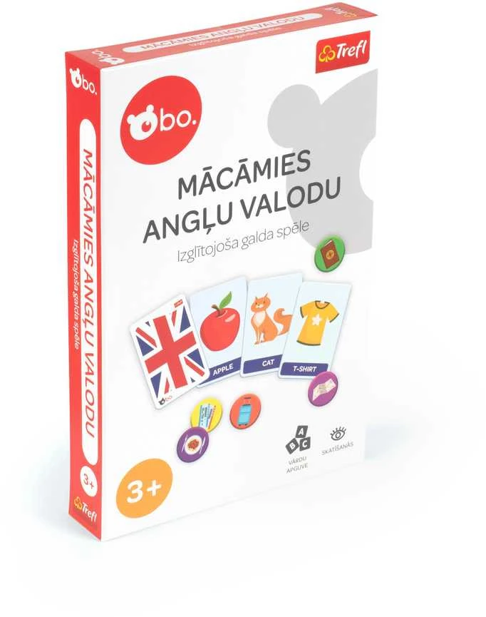 BO Izglītojošā galda spēle "Mācāmies angļu valoda" (Latviešu val.)