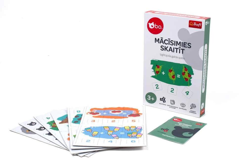 bo. Edukacinis stalo žaidimas Skaičiavimas, latvių kalba,