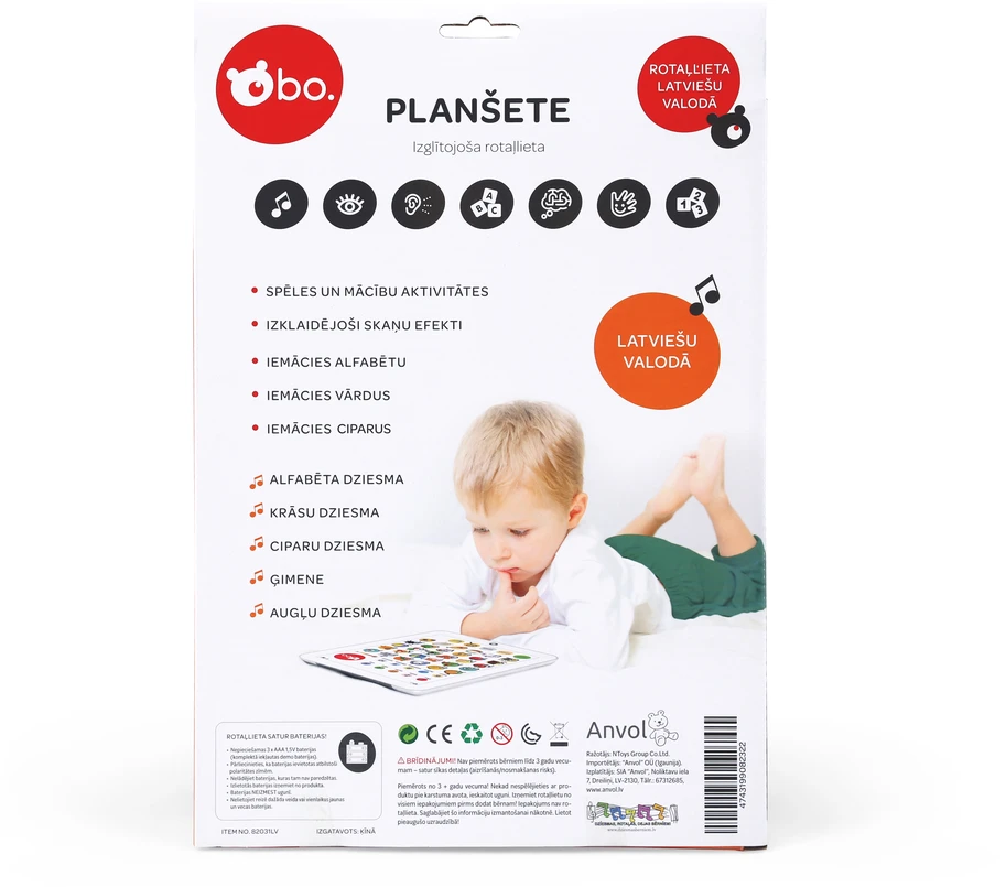 bo. Lavinamoji planšetė (Latvių kalba)