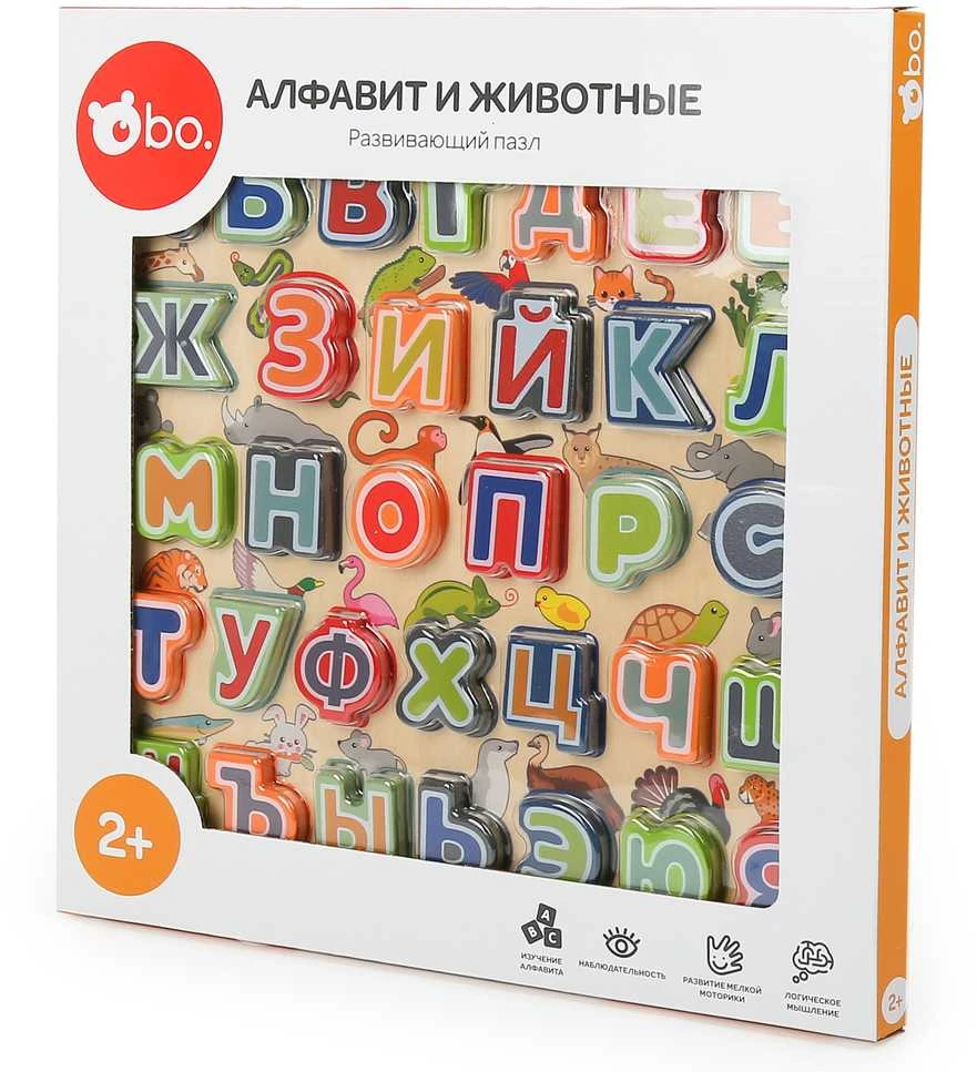 bo. Dėlionė „Abėcėlė ir gyvūnai“, rusų k.