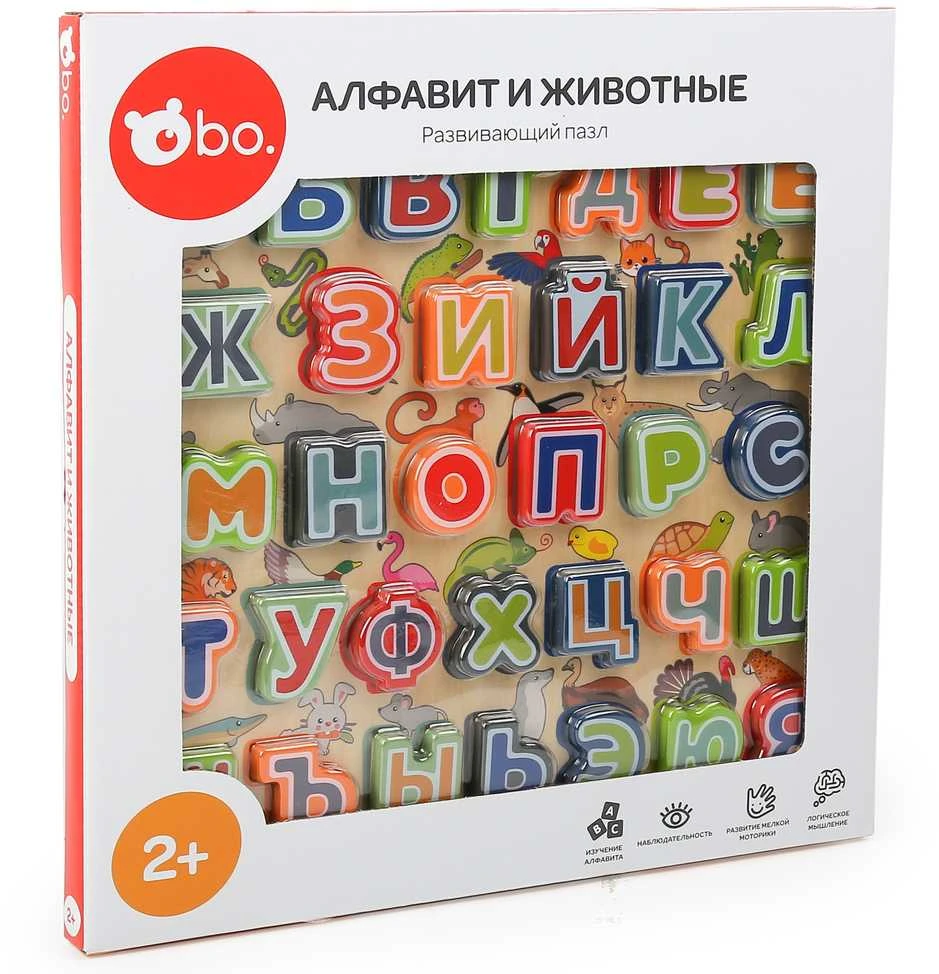 bo. Dėlionė „Abėcėlė ir gyvūnai“, rusų k.