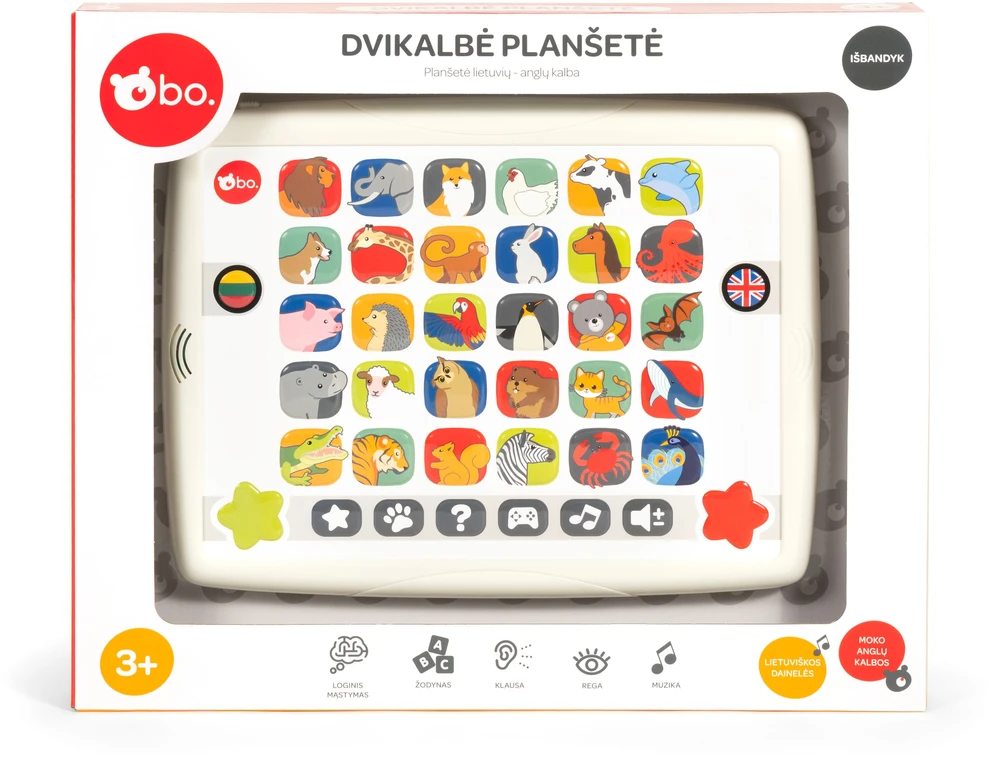 Lavinamoji dvikalbė planšetė bo. 8046LT (lietuvių ir anglų k.)