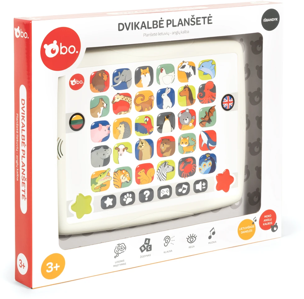 Lavinamoji dvikalbė planšetė bo. 8046LT (lietuvių ir anglų k.)