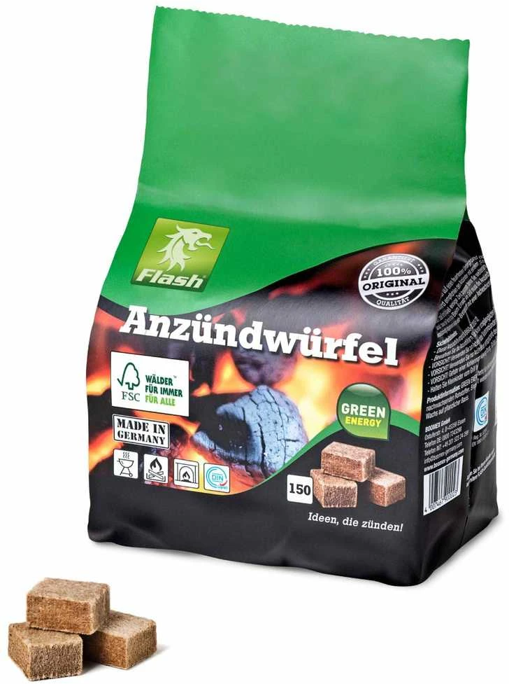 Boomex Flash Kostky na podpálení WOOD & WAX 150ks