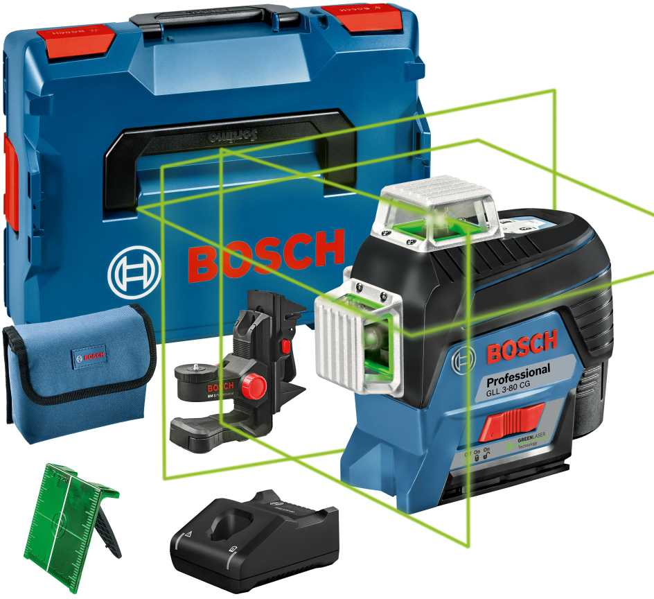 Bosch Linijinis lazerinis nivelyras GLL 3-80 CG Professional (0601063T00)