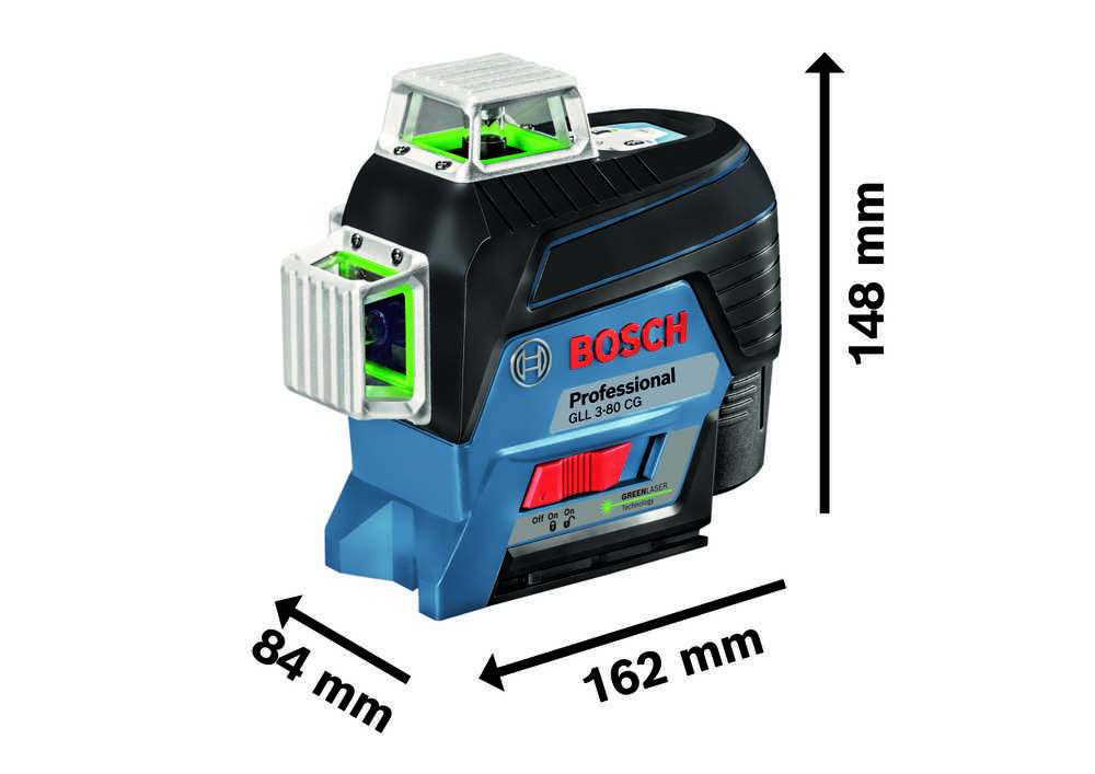 Bosch Linijinis lazerinis nivelyras GLL 3-80 CG Professional (0601063T00)