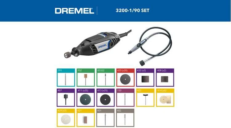 Dremel 3200-1/90 su 90 priedų