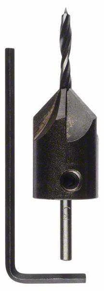 Grąžtas Bosch D3, medienai, tiesus, 3 mm x 6 cm